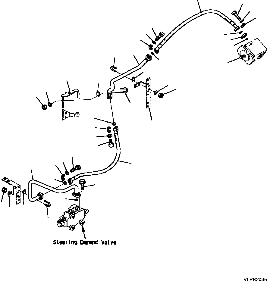 Схема запчастей Komatsu WA500-3L - H-A ГИДРОЛИНИЯ ПЕРЕКЛЮЧАТЕЛЬ НАСОС - РУЛЕВ. УПРАВЛЕНИЕ ЗАПРАШИВАЮЩ. КЛАПАН ГИДРАВЛИКА