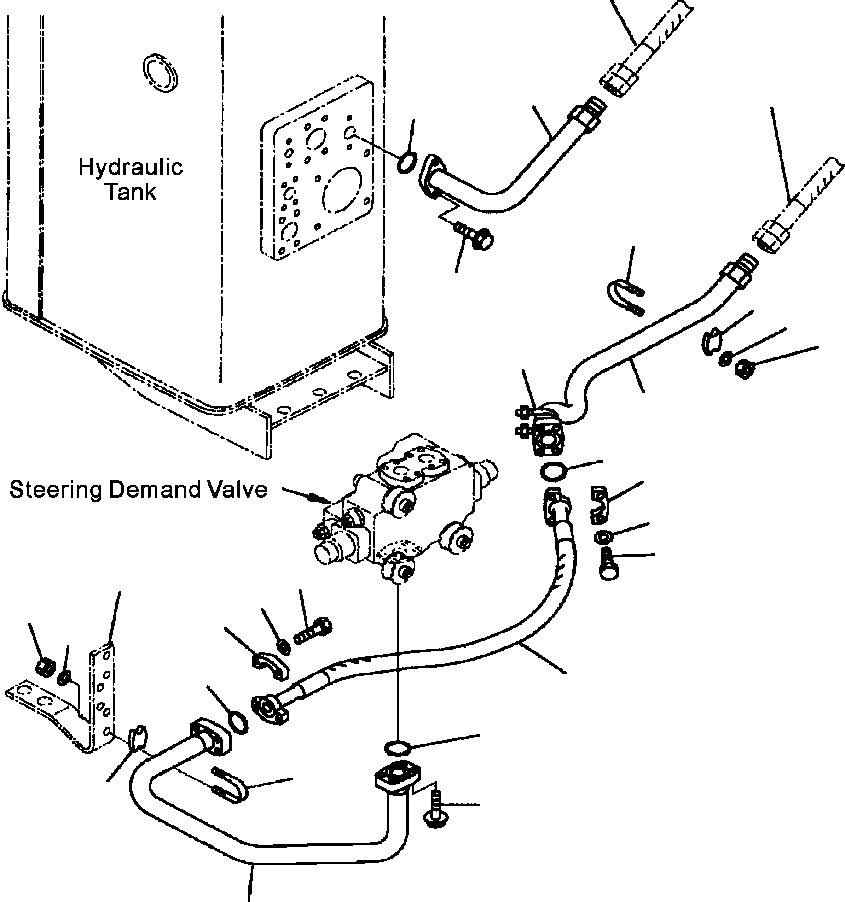 Схема запчастей Komatsu WA500-3L - H-A ГИДРОЛИНИЯ ОХЛАЖДЕНИЕ СИСТЕМЫ ПОВОРОТА ГИДРАВЛИКА