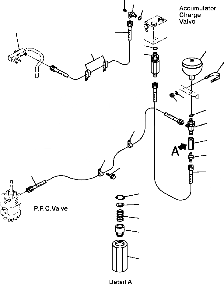 Схема запчастей Komatsu WA500-3L - H-A ГИДРОЛИНИЯ КЛАПАН PPCГЛАВН. И ЗАГРУЗОЧН. КЛАПАН ДРЕНАЖН. ГИДРАВЛИКА