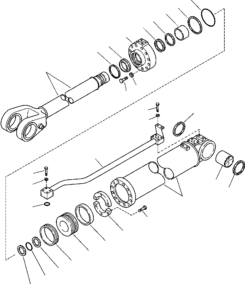 Схема запчастей Komatsu WA500-3L - H-A ЦИЛИНДР ASSEMBLY СТРЕЛА ГИДРАВЛИКА