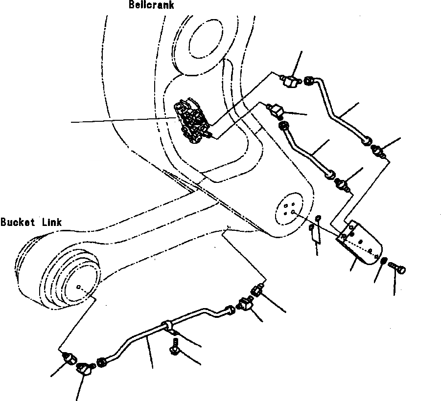 Схема запчастей Komatsu WA500-3L - J7-A АВТОМАТИЧ.-СМАЗ. ЛИНИИ СОЕДИНЕНИЕ КОВША ОСНОВНАЯ РАМА И ЕЕ ЧАСТИ