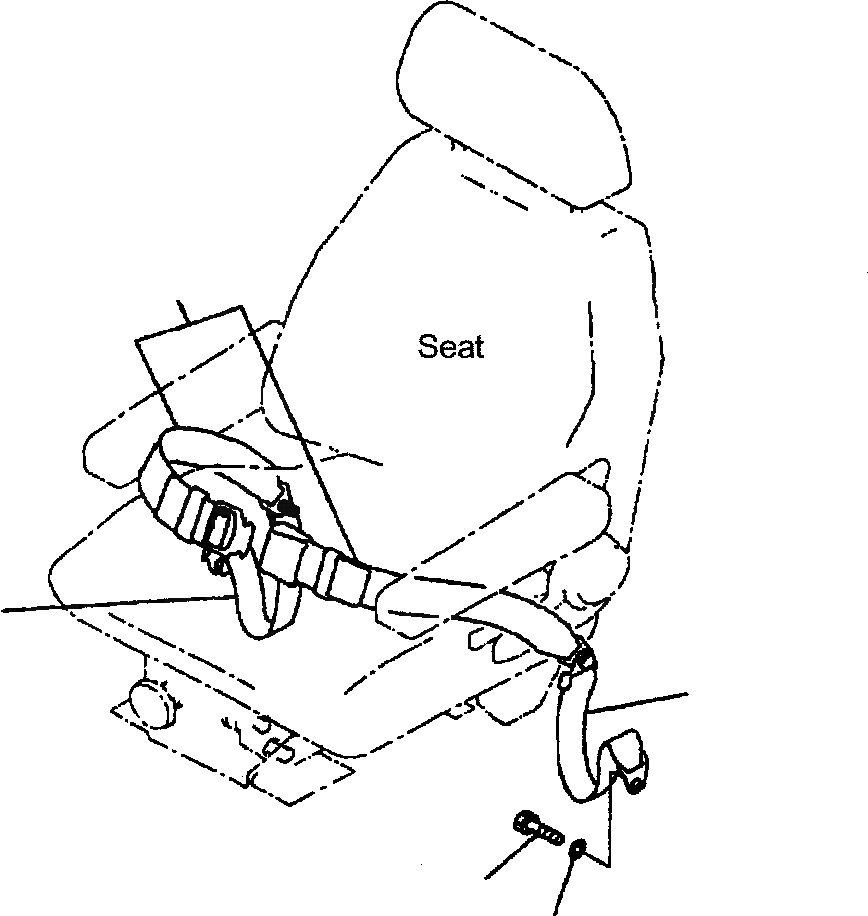 Схема запчастей Komatsu WA500-3L - K-A РЕМЕНЬ БЕЗОПАСНОСТИ OPERATORS ОБСТАНОВКА И СИСТЕМА УПРАВЛЕНИЯ