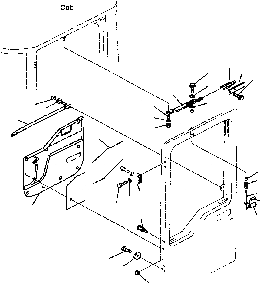 Схема запчастей Komatsu WA500-3L - K-A OPERATORS КАБИНА ЛЕВ. ЧАСТИ ДВЕРИ OPERATORS ОБСТАНОВКА И СИСТЕМА УПРАВЛЕНИЯ