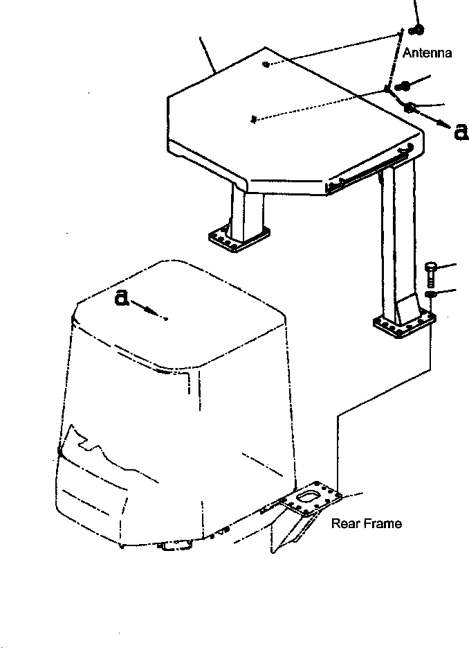 Схема запчастей Komatsu WA500-3L - K-A СИСТЕМА ROPS OPERATORS ОБСТАНОВКА И СИСТЕМА УПРАВЛЕНИЯ