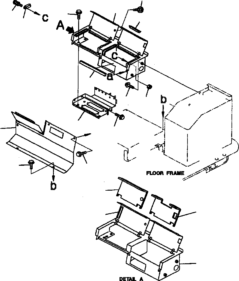 Схема запчастей Komatsu WA500-3L - K7-A КОНДИЦ. ВОЗДУХА И ОБОГРЕВАТЕЛЬ. КРЫШКАЗАДН. КОНСОЛЬН. БЛОК (ECSS) OPERATORS ОБСТАНОВКА И СИСТЕМА УПРАВЛЕНИЯ