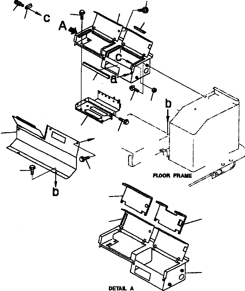 Схема запчастей Komatsu WA500-3L - K7-A КОНДИЦ. ВОЗДУХА И ОБОГРЕВАТЕЛЬ. КРЫШКАЗАДН. КОНСОЛЬН. БЛОК (ДЖОЙСТИК РУЛЕВ. УПРАВЛЕНИЕ) OPERATORS ОБСТАНОВКА И СИСТЕМА УПРАВЛЕНИЯ