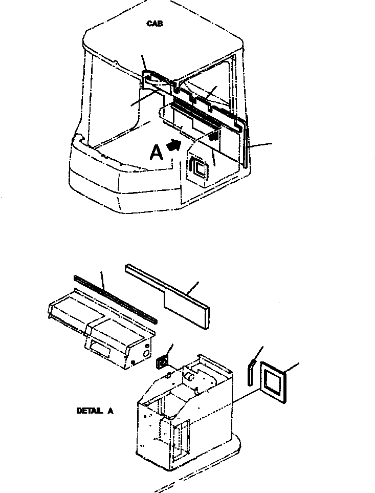 Схема запчастей Komatsu WA500-3L - K7-A КОНДИЦ. ВОЗДУХА И ОБОГРЕВАТЕЛЬ. КРЫШКАКОНСОЛЬН. БЛОК КОМПОНЕНТЫ OPERATORS ОБСТАНОВКА И СИСТЕМА УПРАВЛЕНИЯ