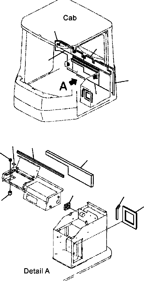 Схема запчастей Komatsu WA500-3L - K7-A КОНДИЦ. ВОЗДУХА И ОБОГРЕВАТЕЛЬ. КРЫШКАКОНСОЛЬН. БЛОК КОМПОНЕНТЫ (ECSS) OPERATORS ОБСТАНОВКА И СИСТЕМА УПРАВЛЕНИЯ
