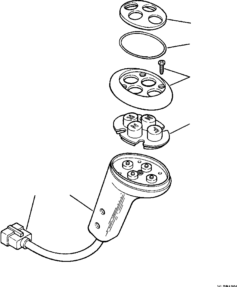 Схема запчастей Komatsu WA500-3L - K-8A ДЖОЙСТИК РУЛЕВ. УПРАВЛЕНИЕ УПРАВЛ-ЕS РУКОЯТЬ ASSEMBLY OPERATORS ОБСТАНОВКА И СИСТЕМА УПРАВЛЕНИЯ