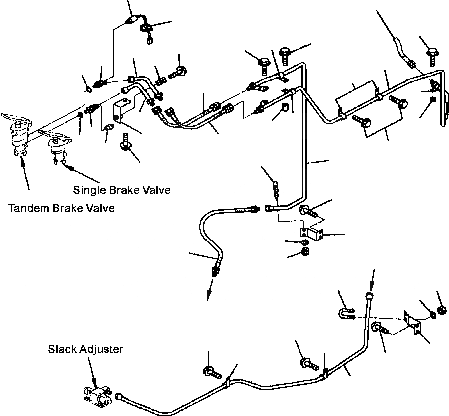 Схема запчастей Komatsu WA500-3L - K-A УПРАВЛ-Е ТОРМОЗОМ ТОРМОЗН. КЛАПАН - РЕГУЛ. УСИЛИЯ OPERATORS ОБСТАНОВКА И СИСТЕМА УПРАВЛЕНИЯ