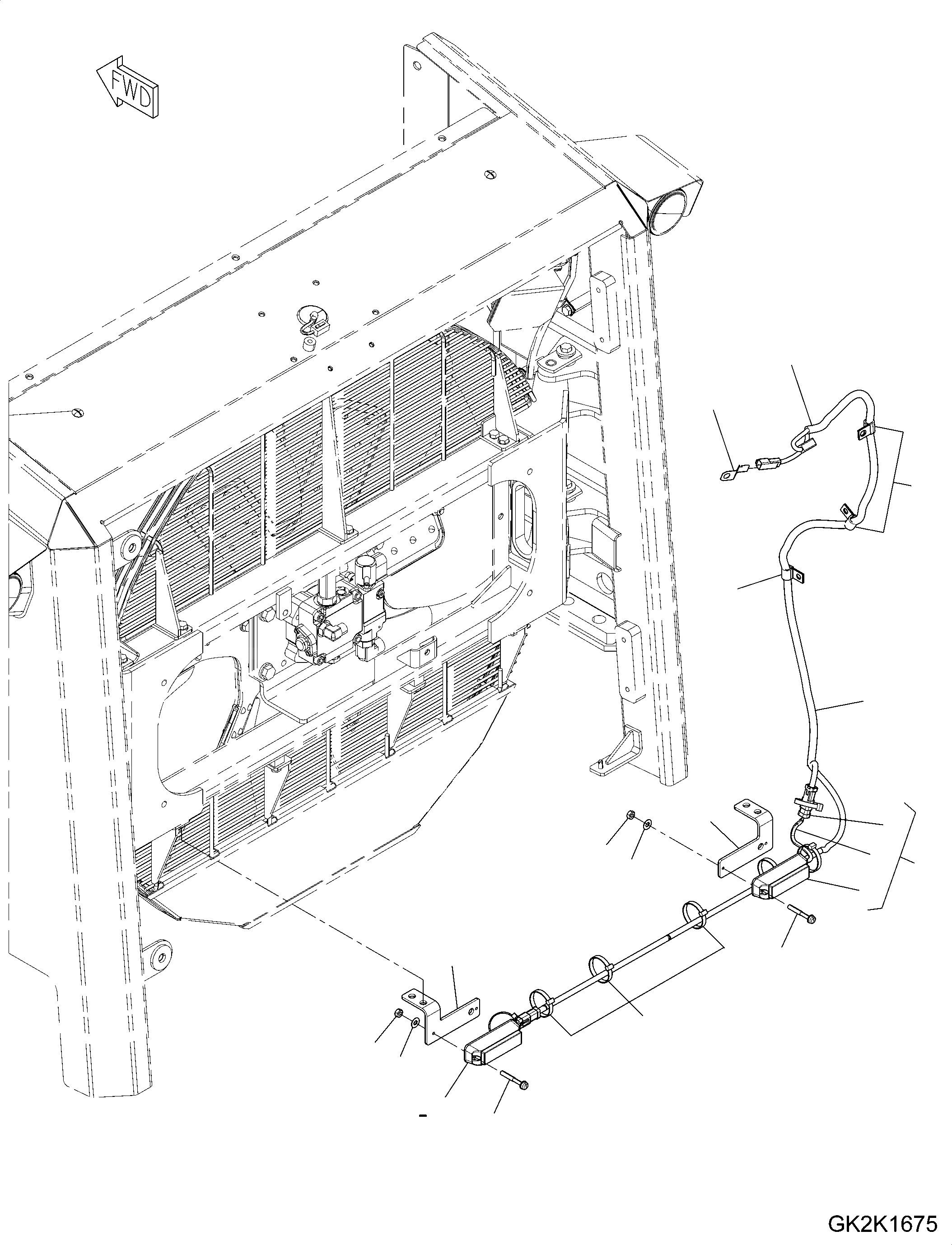 Схема запчастей Komatsu WA500-7 - ЗАДН. FLASHLIGHT, WHITE ЗАДН. FLASHLIGHT, WHITE