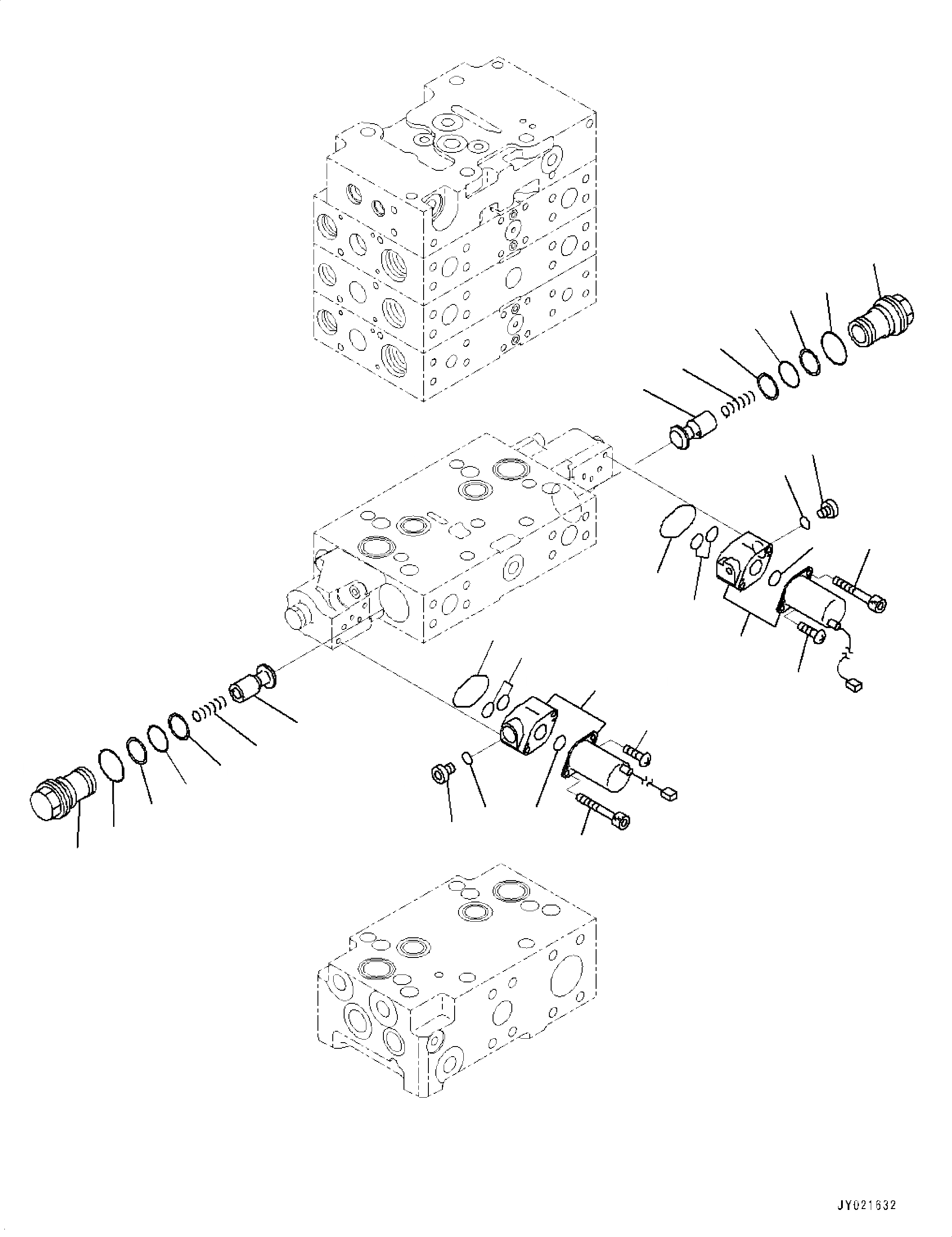 Схема запчастей Komatsu WA500-7 - ОСНОВН. УПРАВЛЯЮЩ. КЛАПАН, С 3-Х СЕКЦ. КОНТР. КЛАПАНОМ, ECSS, -КЛАПАН (/) ОСНОВН. УПРАВЛЯЮЩ. КЛАПАН, С 3-Х СЕКЦ. КОНТР. КЛАПАНОМ, ECSS
