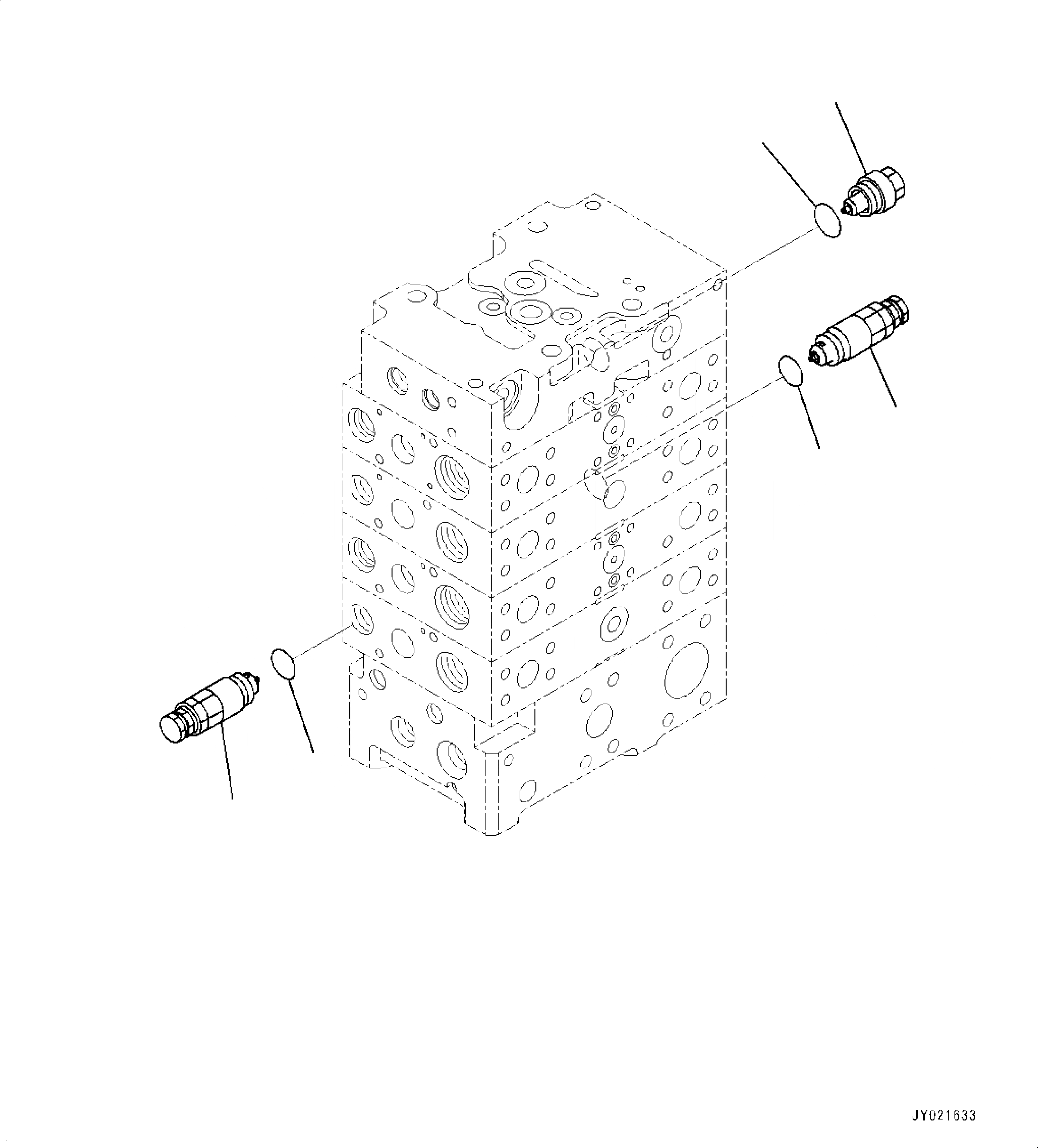 Схема запчастей Komatsu WA500-7 - ОСНОВН. УПРАВЛЯЮЩ. КЛАПАН, С 3-Х СЕКЦ. КОНТР. КЛАПАНОМ, ECSS, -КЛАПАН (/) ОСНОВН. УПРАВЛЯЮЩ. КЛАПАН, С 3-Х СЕКЦ. КОНТР. КЛАПАНОМ, ECSS