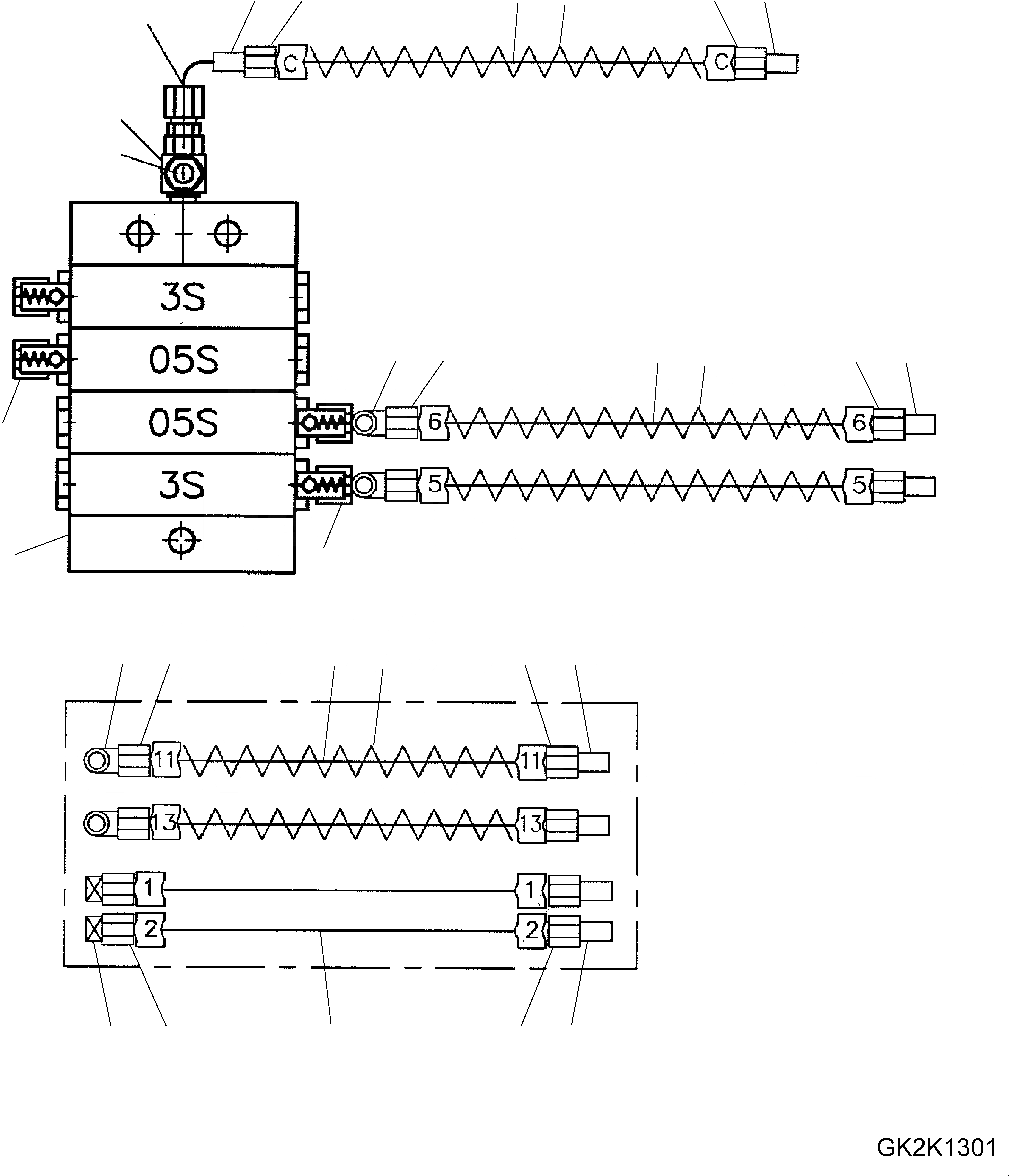 Схема запчастей Komatsu WA500-7 - CENTRAL СМАЗКА СИСТЕМА, ДЛЯ ВЫСОК. ПОДЪЕМА РУКОЯТЬ, КОЛЕНЧАТЫЙ РЫЧАГ ФИДЕР, ВНУТР. ЧАСТИ CENTRAL СМАЗКА СИСТЕМА, ДЛЯ ВЫСОК. ПОДЪЕМА РУКОЯТЬ