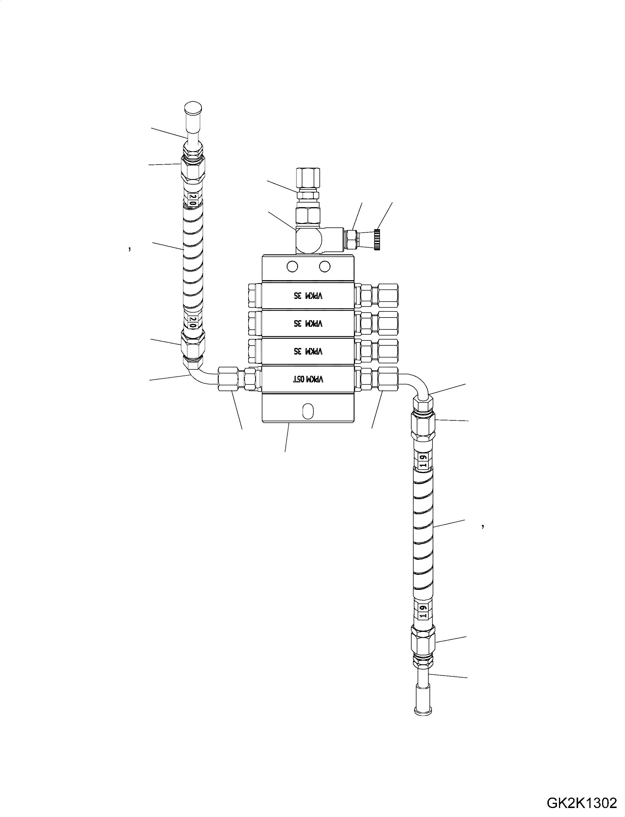 Схема запчастей Komatsu WA500-7 - CENTRAL СМАЗКА СИСТЕМА, ДЛЯ ВЫСОК. ПОДЪЕМА РУКОЯТЬ, ЗАДН. РАМА ФИДЕР, ВНУТР. ЧАСТИ CENTRAL СМАЗКА СИСТЕМА, ДЛЯ ВЫСОК. ПОДЪЕМА РУКОЯТЬ