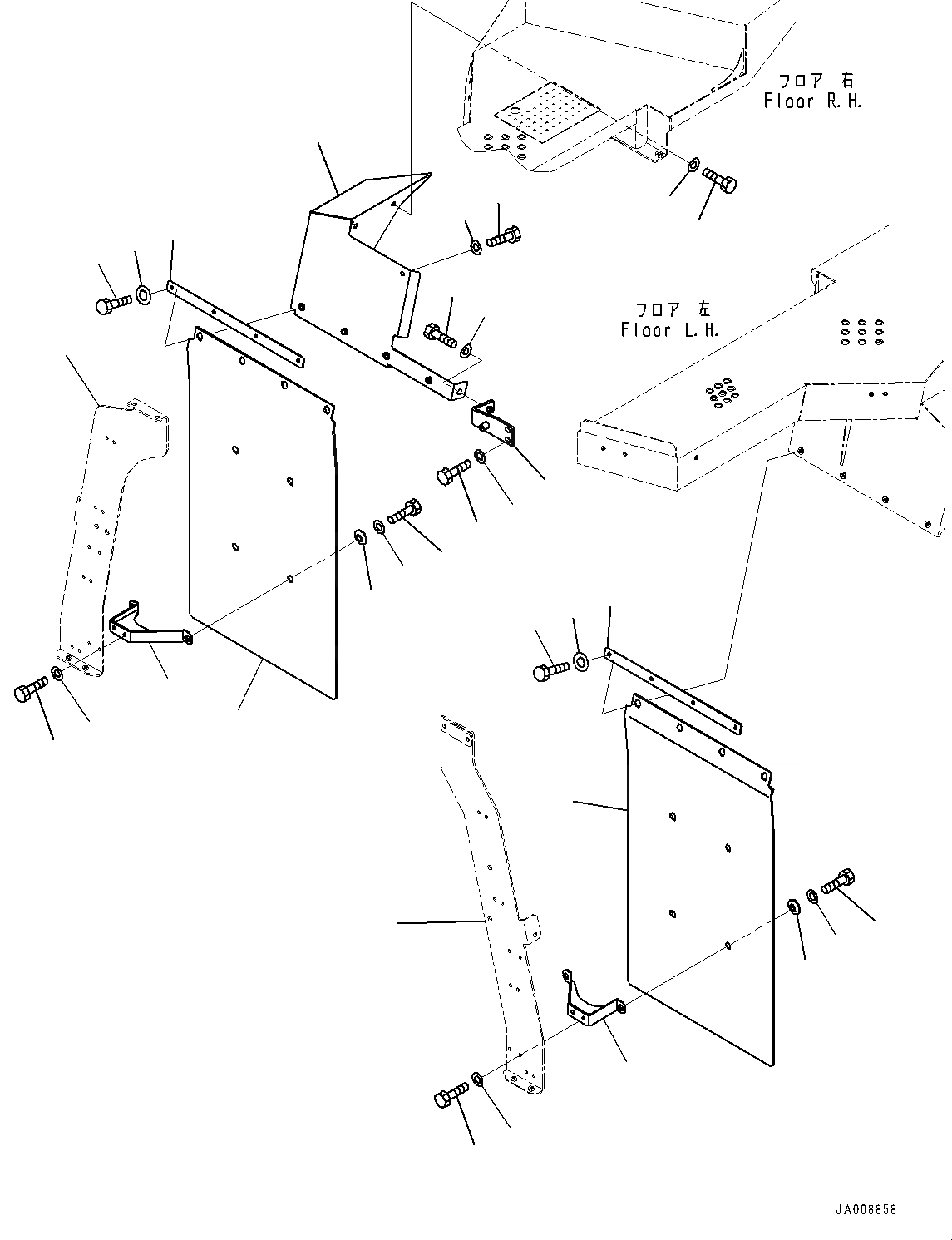 Схема запчастей Komatsu WA500-7 - ЛЕСТНИЦА, С ТОПЛИВН. БЫСТР. ЗАПРАВ., КРЫЛО ЛЕСТНИЦА, С ТОПЛИВН. БЫСТР. ЗАПРАВ.