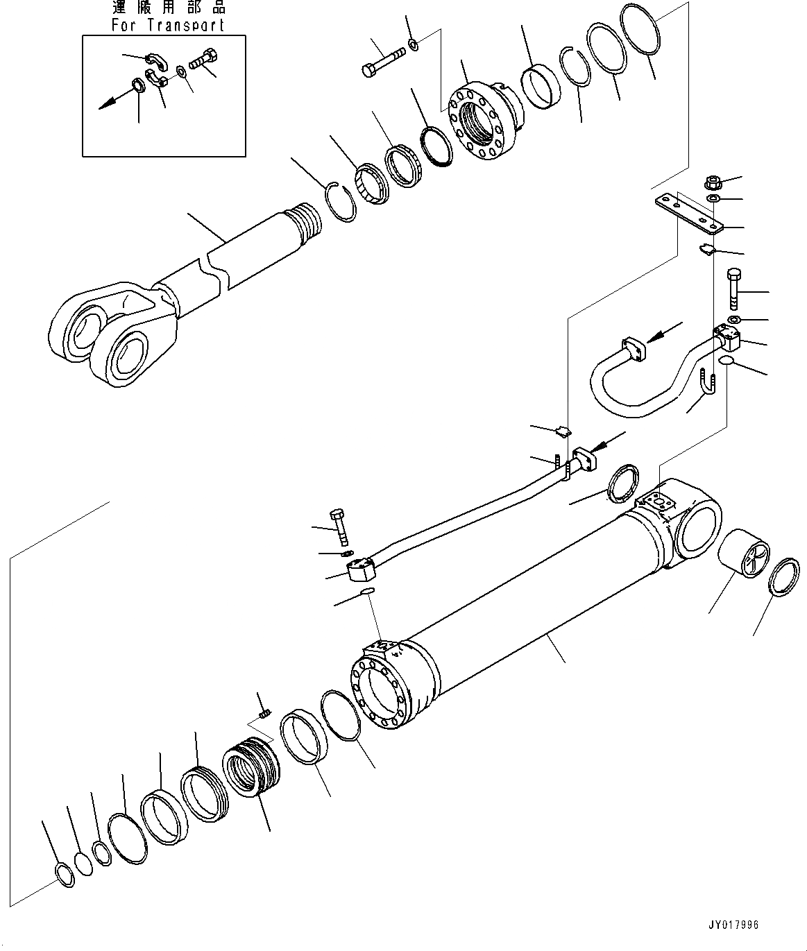 Схема запчастей Komatsu WA500-7 - ГИДРОЦИЛИНДР ПОДЪЕМА, ЛЕВ. ГИДРОЦИЛИНДР ПОДЪЕМА