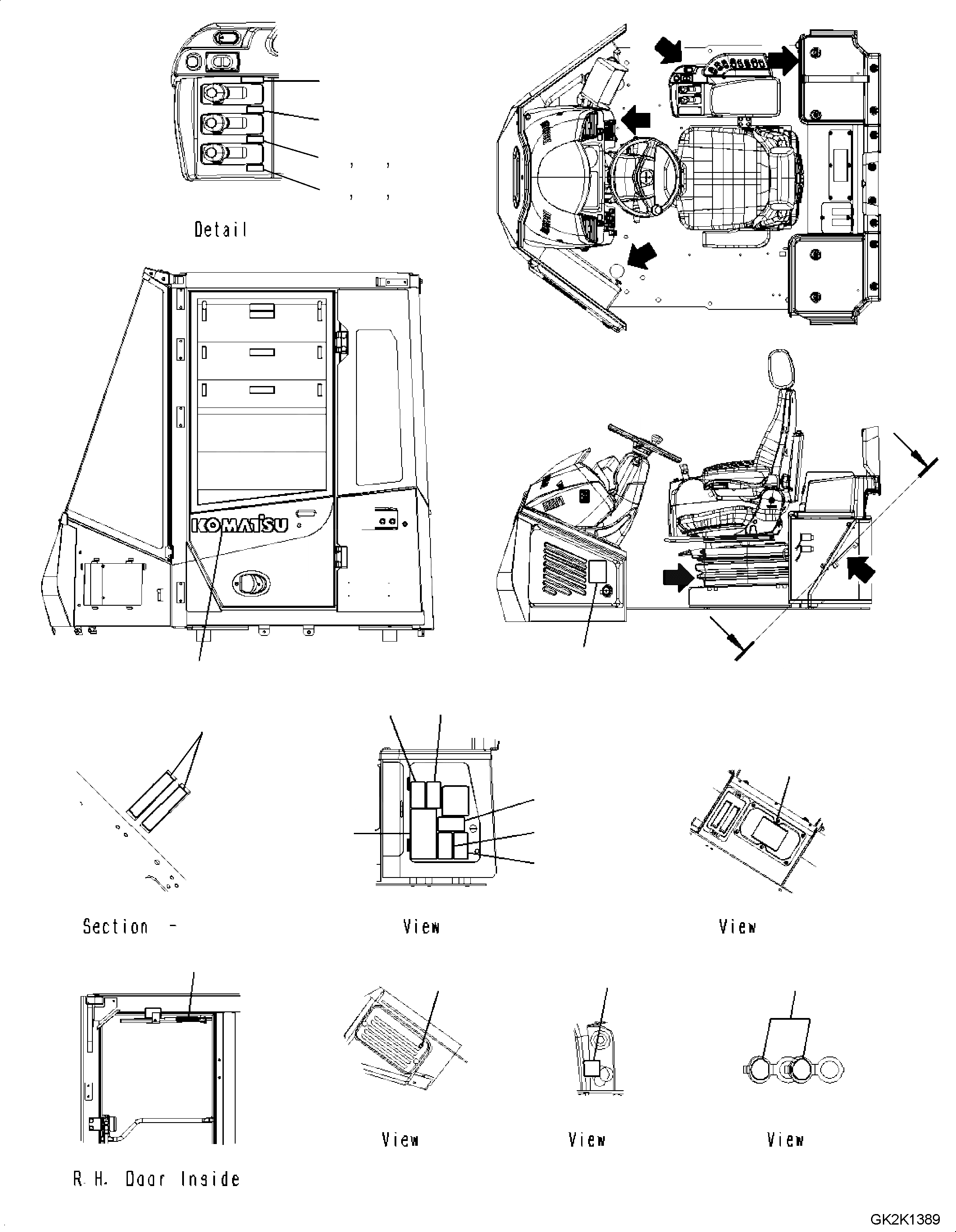 Схема запчастей Komatsu WA500-7 - ПОЛ ТАБЛИЧКИ, С -EPC РЫЧАГ УПРАВЛЕНИЕ ПОГРУЗКОЙ, ИНТЕРЬЕР ПОЛ ТАБЛИЧКИ, С -EPC РЫЧАГ УПРАВЛЕНИЕ ПОГРУЗКОЙ