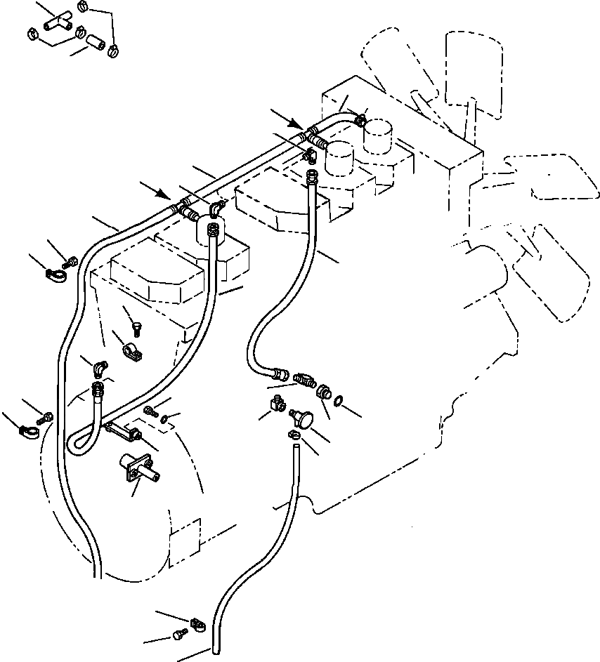 Схема запчастей Komatsu WA600-1LC - КОМПОНЕНТЫ ДВИГАТЕЛЯ КОМПОНЕНТЫ ДВИГАТЕЛЯ & ЭЛЕКТРИКА