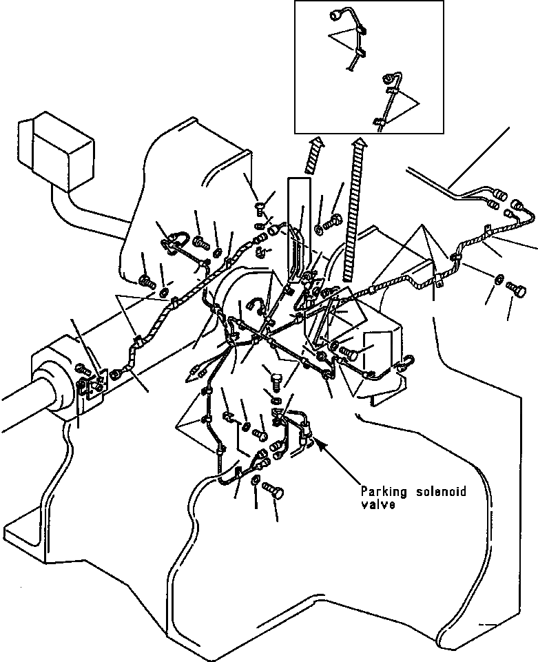 Схема запчастей Komatsu WA600-1LC - ЭЛЕКТРИКА ПЕРЕДН. ЛИНИЯ КОМПОНЕНТЫ ДВИГАТЕЛЯ & ЭЛЕКТРИКА