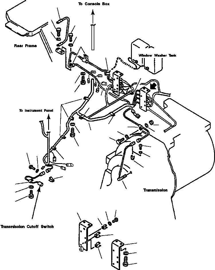 Схема запчастей Komatsu WA600-1LC - ЭЛЕКТРИКА ПОЛ ЛИНИЯ КОМПОНЕНТЫ ДВИГАТЕЛЯ & ЭЛЕКТРИКА