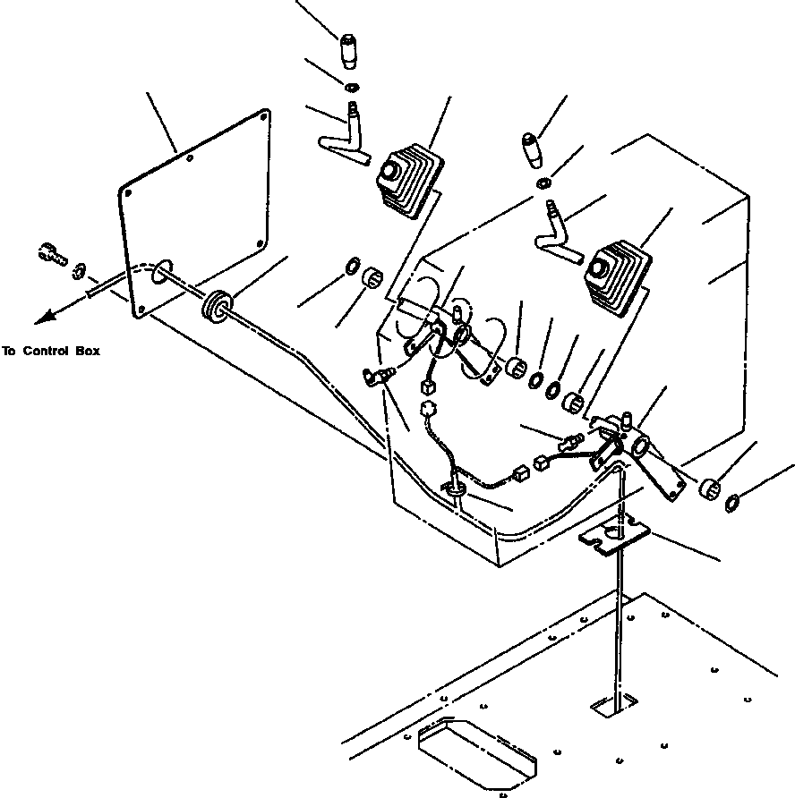 Схема запчастей Komatsu WA600-1LC - ПОГРУЗ. METER КОНСОЛЬН. БЛОК, ПРАВ. КОМПОНЕНТЫ ДВИГАТЕЛЯ & ЭЛЕКТРИКА