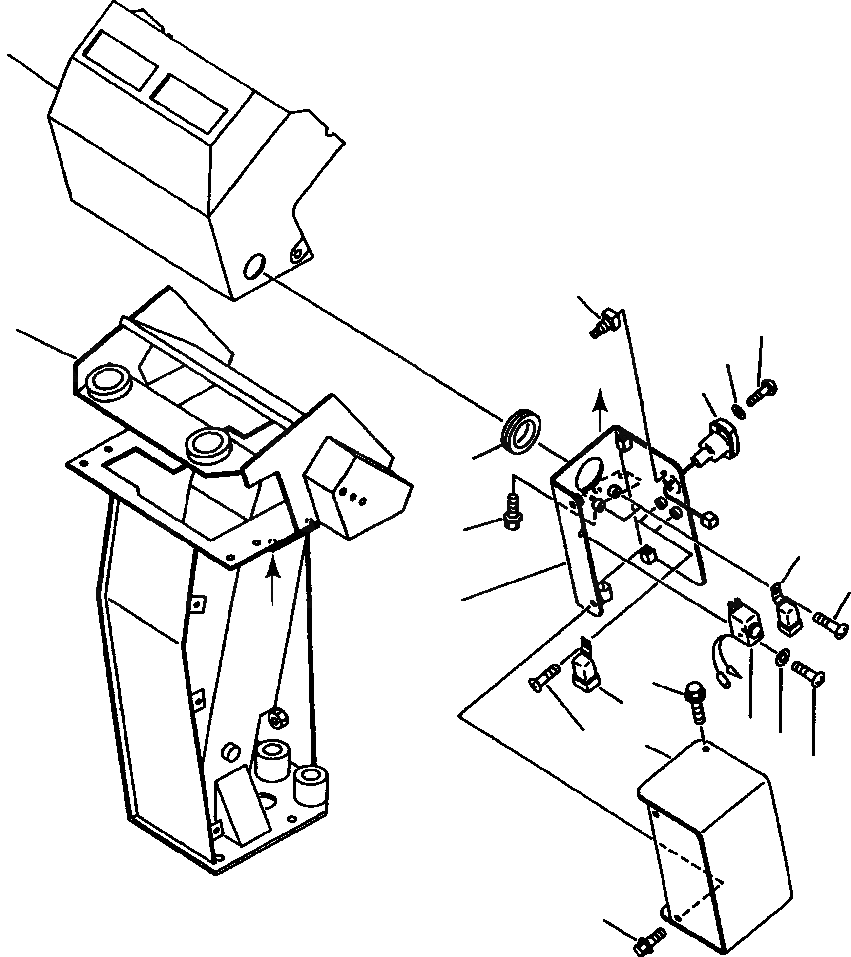 Схема запчастей Komatsu WA600-1LC - СИГНАЛИЗ. ПЕРЕГРУЗКИ КРЕПЛЕНИЕ КОМПОНЕНТЫ ДВИГАТЕЛЯ & ЭЛЕКТРИКА