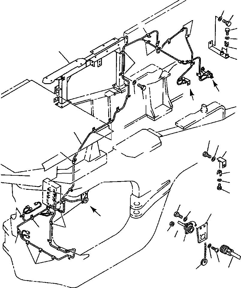 Схема запчастей Komatsu WA600-1LC - МАСЛ. ОБОГРЕВАТЕЛЬ. (ДЛЯ EXTREME МОРОЗОУСТОЙЧИВ. СПЕЦ-Я) ЭЛЕКТРИКА КОМПОНЕНТЫ ДВИГАТЕЛЯ & ЭЛЕКТРИКА