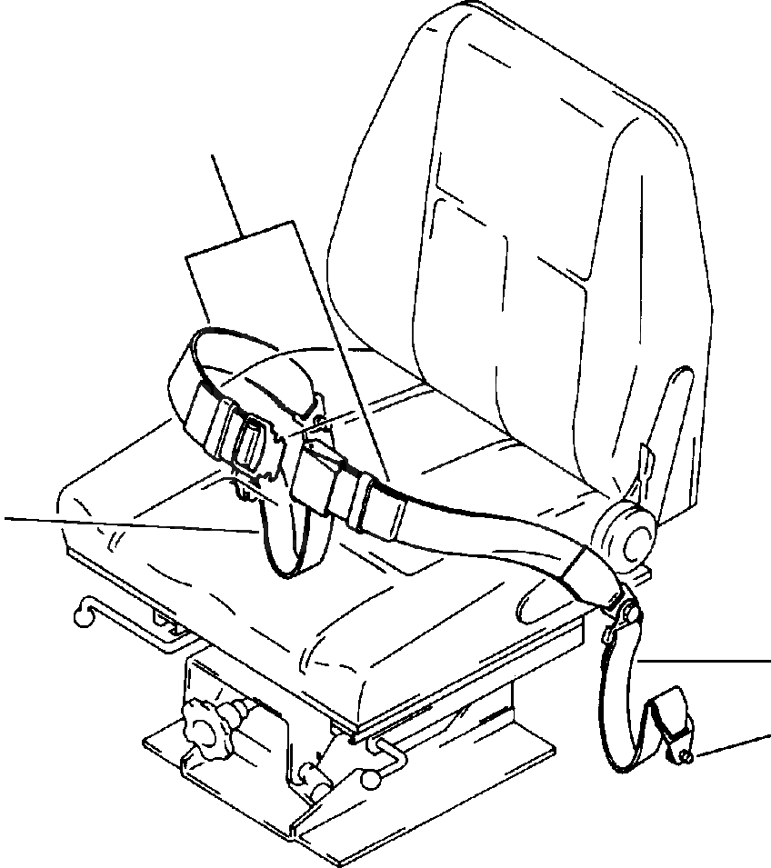 Схема запчастей Komatsu WA600-1LC - РЕМЕНЬ БЕЗОПАСНОСТИ (заводской номер A И BEНИЗ.) РАМА