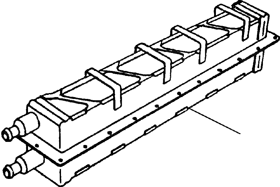 Схема запчастей Komatsu WA600-1LC - ПОСЛЕОХЛАДИТЕЛЬ ГОЛОВКА ЦИЛИНДРОВ