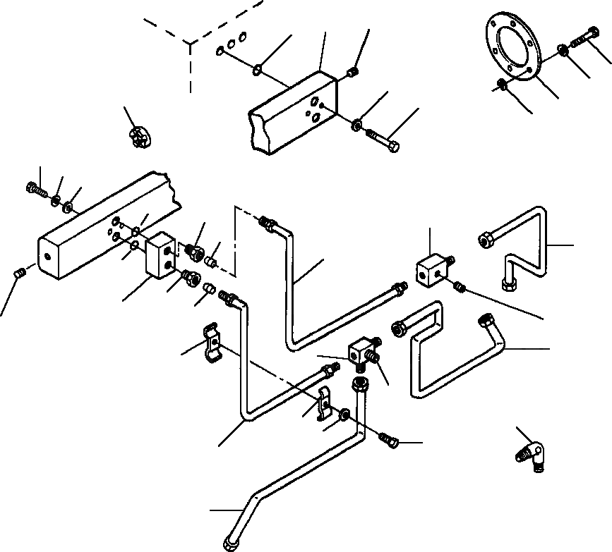 Схема запчастей Komatsu WA600-1LC - ТОПЛИВН. TUBING ТОПЛИВН. СИСТЕМА