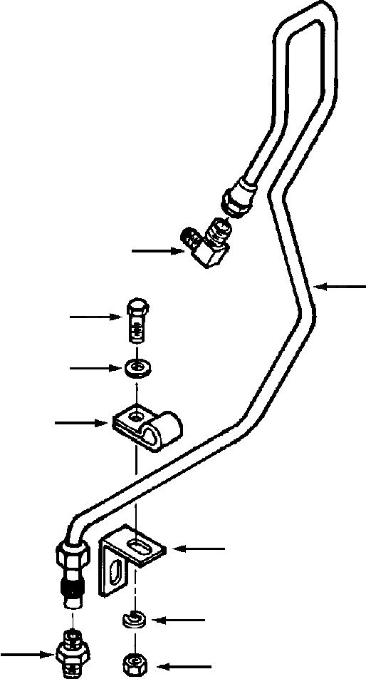 Схема запчастей Komatsu WA600-1LC - AFC ТРУБЫ ТОПЛИВН. СИСТЕМА