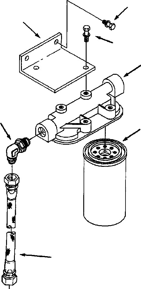 Схема запчастей Komatsu WA600-1LC - ТОПЛИВН. ФИЛЬТР. ТОПЛИВН. СИСТЕМА