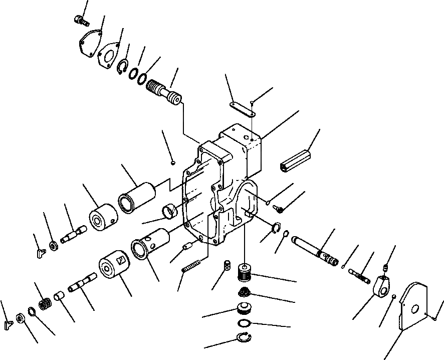 Схема запчастей Komatsu WA600-1LC - ТОПЛИВН. НАСОС КОЖУХ ТОПЛИВН. СИСТЕМА