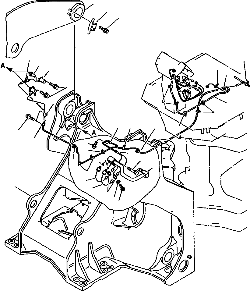 Схема запчастей Komatsu WA600-1LE - СИГНАЛИЗ. ПЕРЕГРУЗКИ ЭЛЕКТРИКА КОМПОНЕНТЫ ДВИГАТЕЛЯ & ЭЛЕКТРИКА