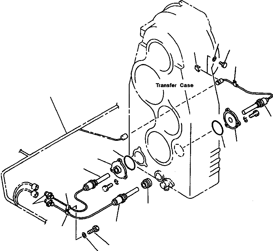 Схема запчастей Komatsu WA600-1LE - МАСЛ. ОБОГРЕВАТЕЛЬ. (ДЛЯ EXTREME МОРОЗОУСТОЙЧИВ. СПЕЦ-Я) ТРАНСМИССИЯ ОБОГРЕВАТЕЛЬ. КОМПОНЕНТЫ ДВИГАТЕЛЯ & ЭЛЕКТРИКА