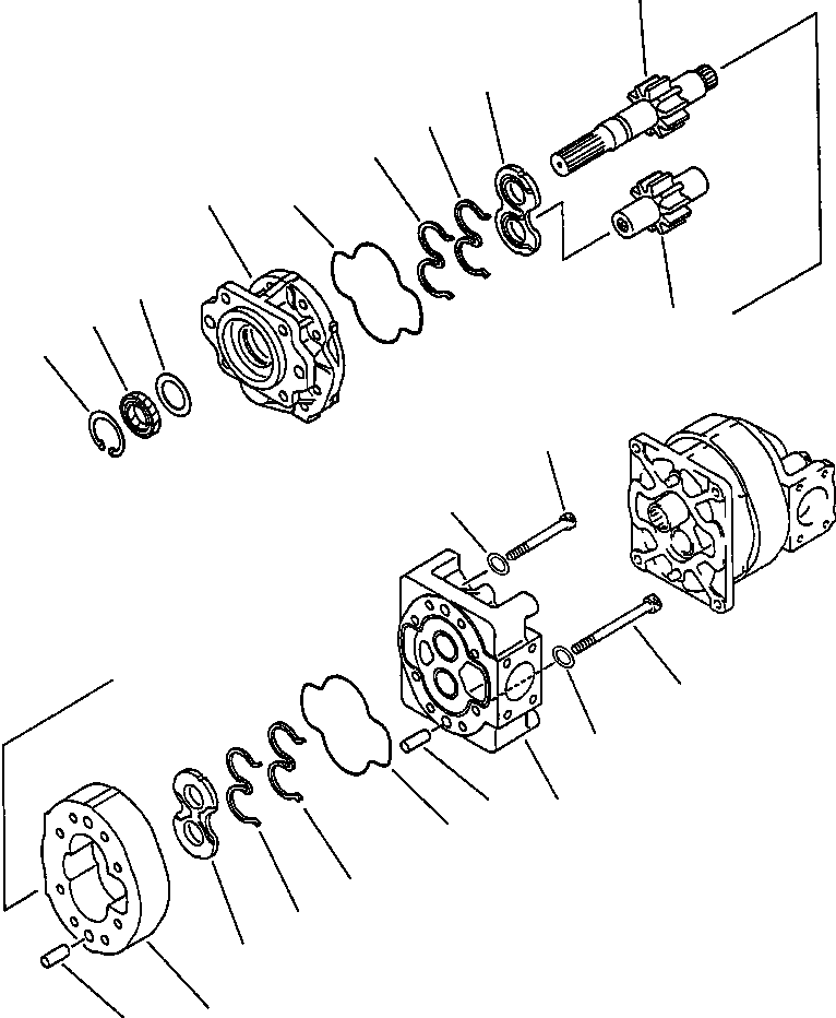 Схема запчастей Komatsu WA600-1LE - РАБОЧЕЕ ОБОРУДОВАНИЕ ГИДР. НАСОС. ПЕРЕДН. SECTION УПРАВЛ-Е РАБОЧИМ ОБОРУДОВАНИЕМ