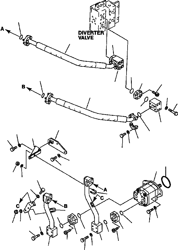 Схема запчастей Komatsu WA600-1LE - GROUND ПРИВОДN ГИДРАВЛИКА РУЛ. УПРАВЛЕНИЯ (/) РУЛЕВ. УПРАВЛЕНИЕ СИСТЕМА УПРАВЛЕНИЯ