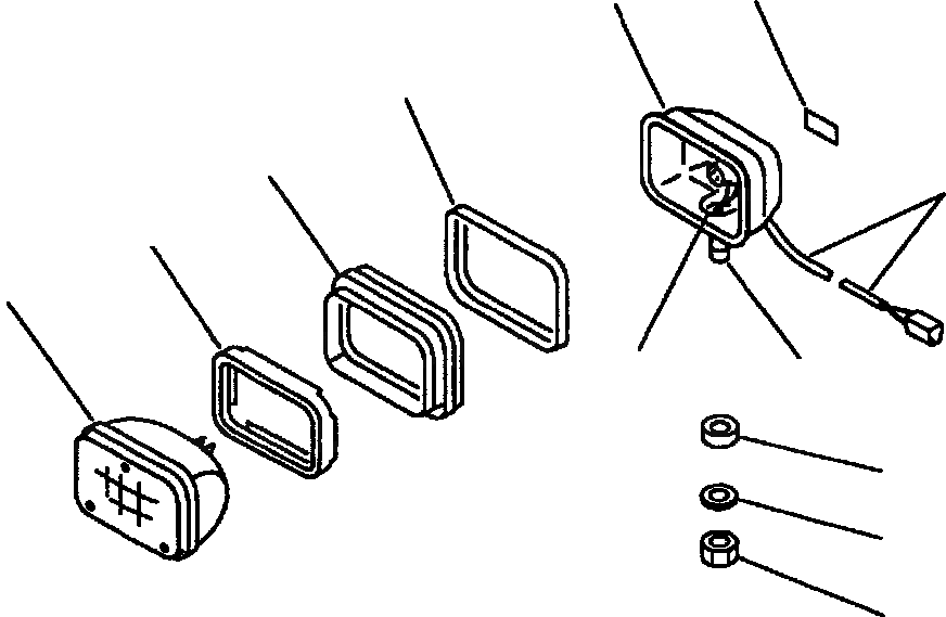 Схема запчастей Komatsu WA600-1LE - КАБИНА КРЕПЛЕНИЕED РАБОЧ. ОСВЕЩЕНИЕ ASSEMBLY РАМА, ЧАСТИ КОРПУСА & SUPERSTRUCTURE