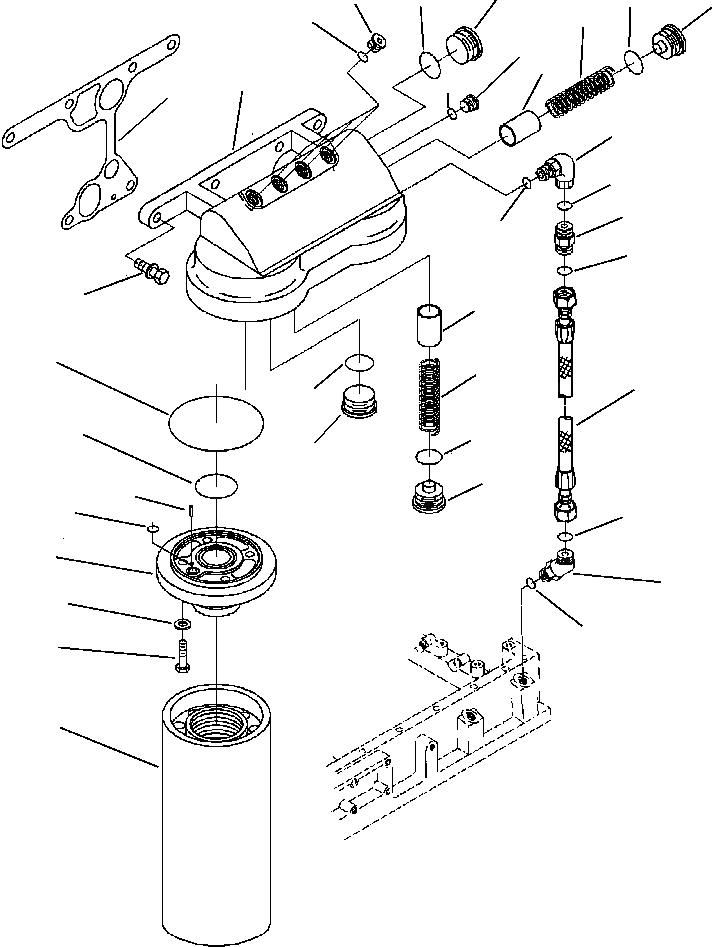 Схема запчастей Komatsu WA600-1LE - LUBE МАСЛ. ФИЛЬТР & КРЕПЛЕНИЕ СИСТЕМА СМАЗКИ МАСЛ. СИСТЕМА