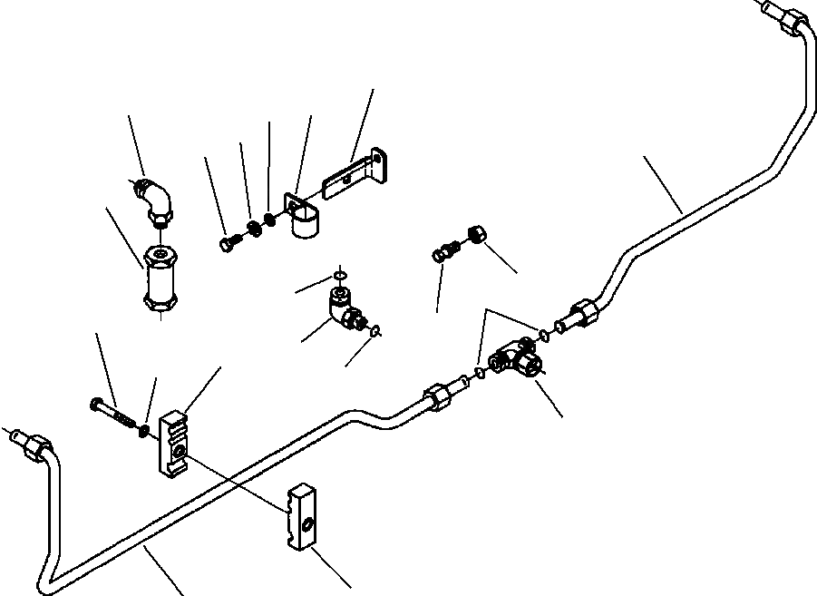 Схема запчастей Komatsu WA600-1LE - ТОПЛИВН. ТРУБЫ ТОПЛИВН. СИСТЕМА