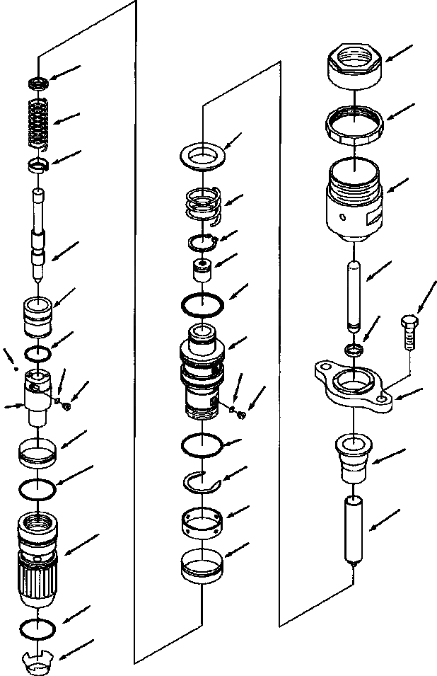 Схема запчастей Komatsu WA600-1LE - ВПРЫСК ТОПЛИВН. СИСТЕМА