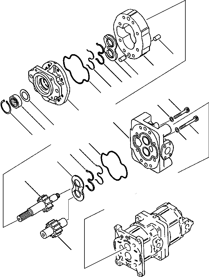 Схема запчастей Komatsu WA600-1L - ГИДР. НАСОС. ТРАНСМИССИЯ, ГИДРОТРАНСФОРМАТОР, И ПЕРЕКЛЮЧАТЕЛЬ -