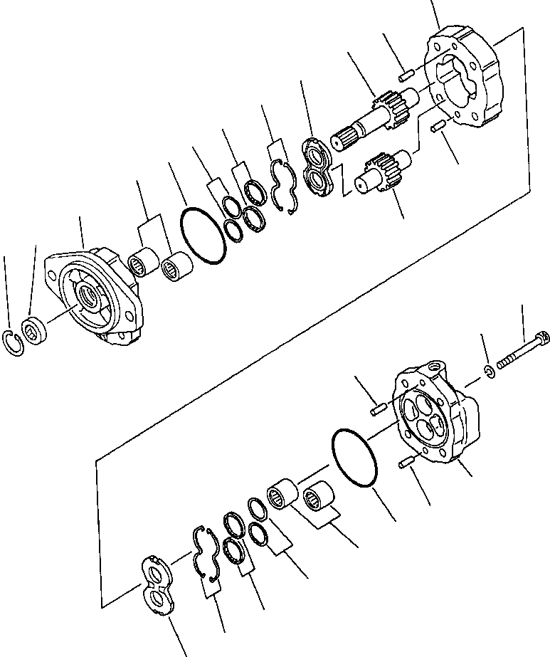 Схема запчастей Komatsu WA600-1L - GROUND ПРИВОДN НАСОС РУЛЕВ. УПРАВЛ-Я -