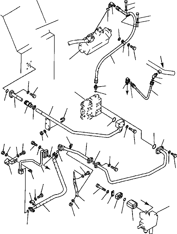 Схема запчастей Komatsu WA600-1L - GROUND ПРИВОДN ГИДРАВЛИКА РУЛ. УПРАВЛЕНИЯ (/) -
