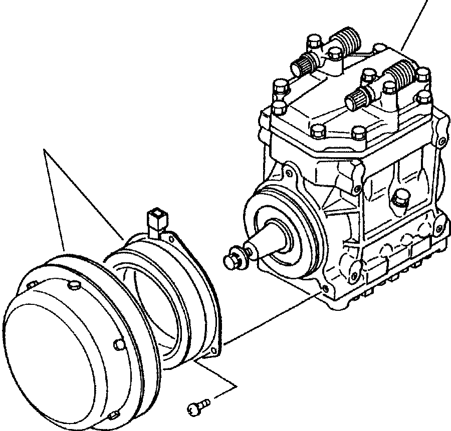 Схема запчастей Komatsu WA600-1L - БЛОК КОНДИЦИОНЕРА (DENSO) (/) -