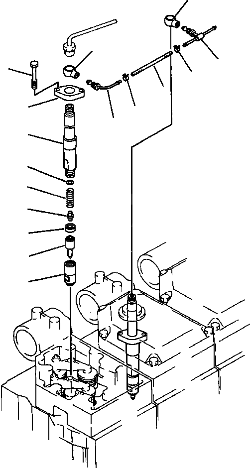 Схема запчастей Komatsu WA600-1L - ТОПЛИВН. ВПРЫСК E-