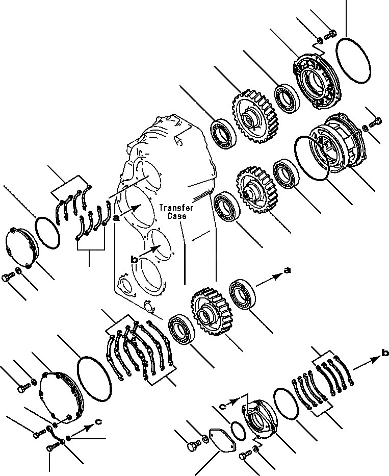 Схема запчастей Komatsu WA600-1L SUPPLEMENT - ТРАНСМИССИЯ ПЕРЕДАЧА ВЫХОД ПРИВОДS ГИДРОТРАНСФОРМАТОР И ТРАНСМИССИЯ