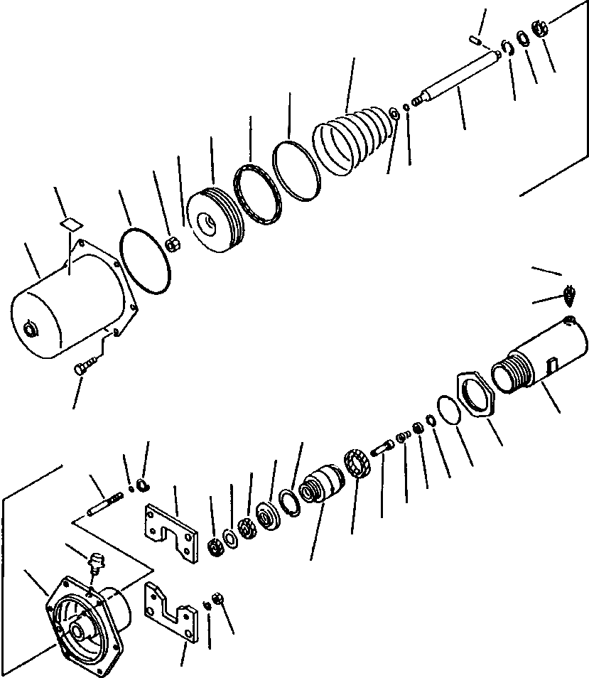 Схема запчастей Komatsu WA600-1L SUPPLEMENT - ТОРМОЗ. КАМЕРА ВЕДУЩ. ВАЛ, МОСТS КОЛЕСА & ТОРМОЗ. СИСТЕМАS