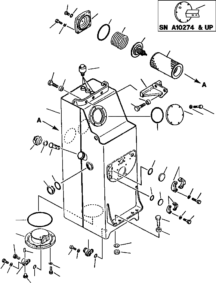 Схема запчастей Komatsu WA600-1L SUPPLEMENT - ГИДР. БАК. УПРАВЛ-Е РАБОЧИМ ОБОРУДОВАНИЕМ